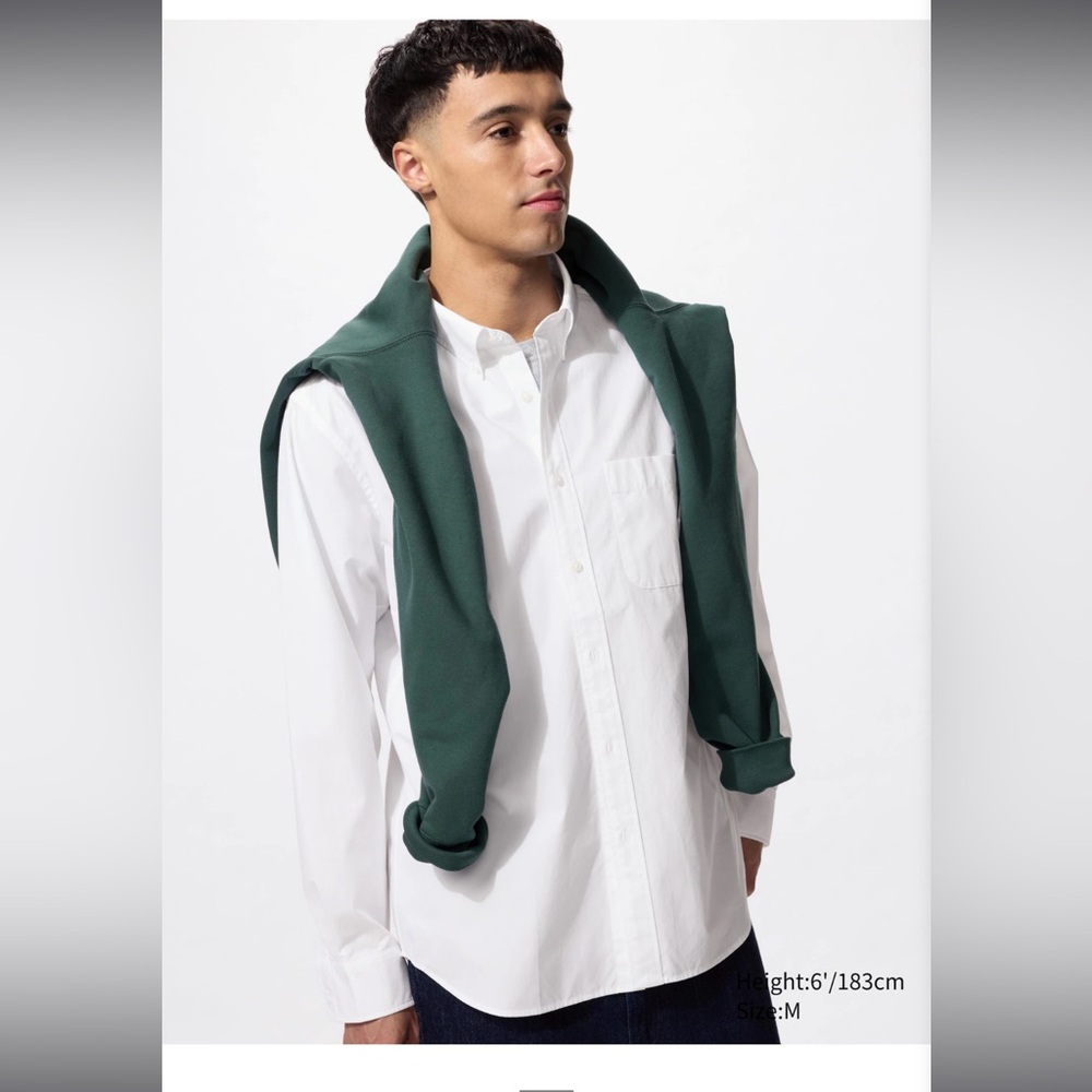 Uniqlo Broadcloth cotton shirt NWT